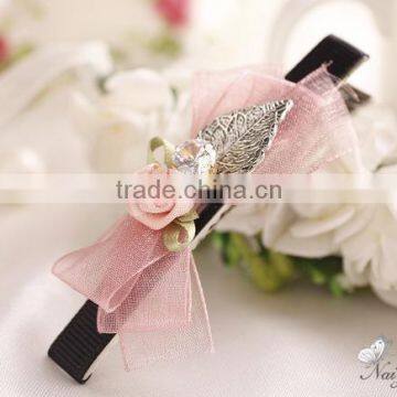 Newest Decorative Hair Bow Flower Hair Clip Bridal Hair Accessories photo-3