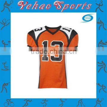 Latest custom made american football jersey with player number printing