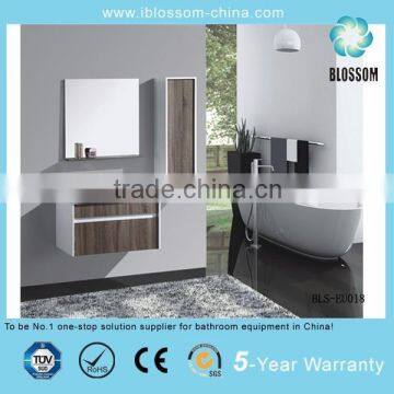 High glossy mdf european style wall-mounted cabinet bathroom furniture