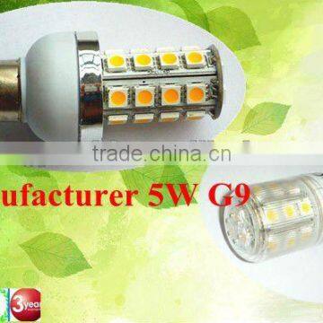 Epistar chip 24PCS SMD g9 led 5w factory price 3years warranty