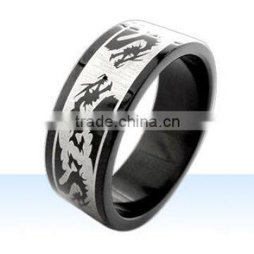 Black Stainless Steel Rings