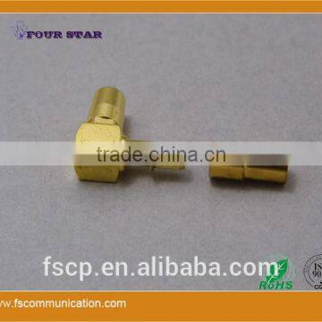 SMB Connector Female Crimp Soldering Right Angle for BT3002 Cable