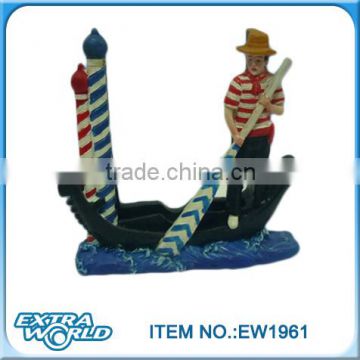 polyresin decorative boat statues