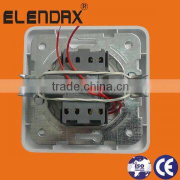 Flush Mounting 2 Gang 1 Way Wall Switch Illuminated (F2102) photo-2