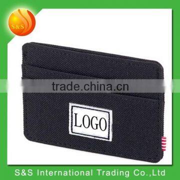 Fashion black lightweight practical multi-compartment wallet