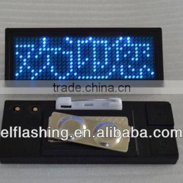 USB change message led badge/ 100% brightness led badge