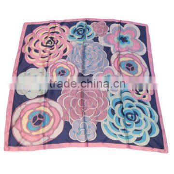 International fashion element square silk foulard