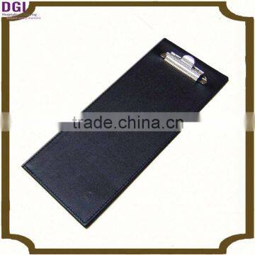 Restaurant Leather Menu Clip With Stainless Steel / Leather Menu Cover / Table Menu Folder photo-2