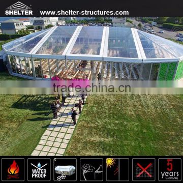 30x30m big transparent pvc mixed party tents for outdoor wedding and party