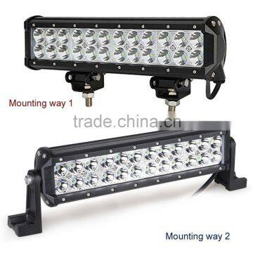 12" 72W 7200lm Led Work Light Bar for Off-road SUV Boat 4x4 Jeep Lamp 4wd