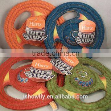 Tuff Stuff Flyer Frisbee Training Dog Fetch Tug Play Toy Flying Saucer