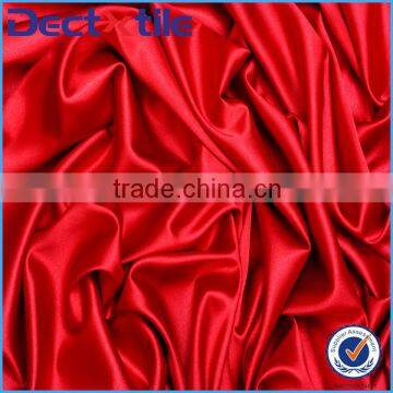 Bright red colored satin fabric for long red satin evening gown