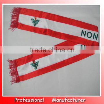 130*14cm Double Layeres Portugal Satin Scarf photo-3