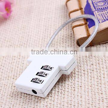 Children Gift Fashion Lock 3 Digital Clothes Cable Lock photo-4