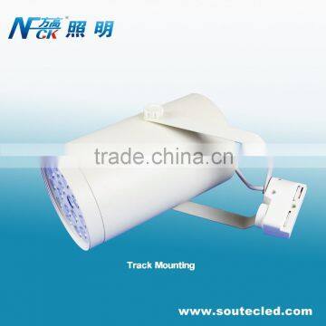 Warm white Cool wihte LED track light 360 degree led track light manual angle led track light