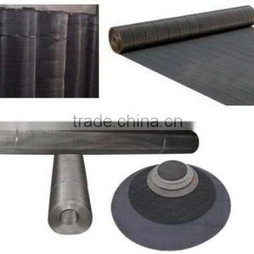 Twill Weave Black Wire cloth in iron wire diamond-shaped steel wire mesh