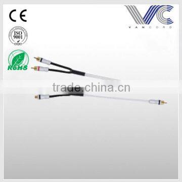 FrankEver CU 1F2M Car RCA Y Cable High Quality