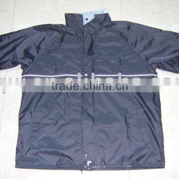 Luminous safety rain jacket