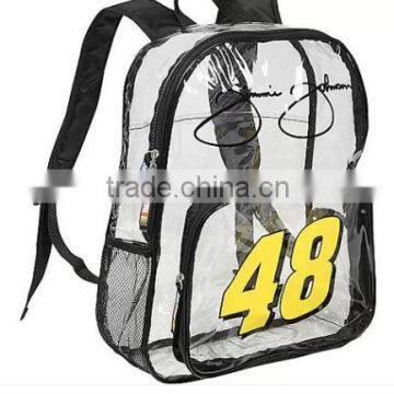 Brand new design PVC transparent backpack with great price