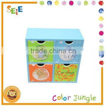 Storage box animal jungle collection,4 drawer storage container bin boxes