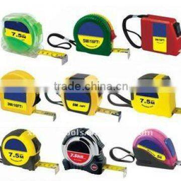 3 stop auto lock steel measuring tape / tape measure