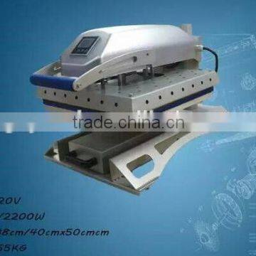 New style flated fabric LCD controler swing away and drawer heat press machine Slide-out Bed