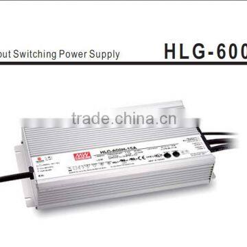 HLG-600H 600W Meanwell Led driver 7 Years Warranty for Street light, high bay light,flood light