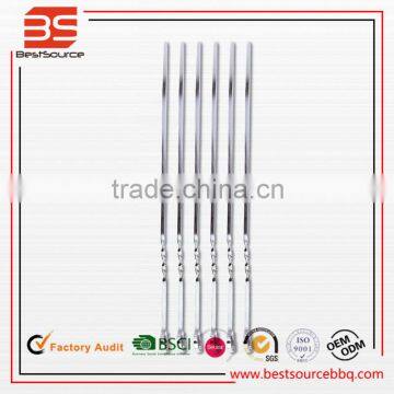 Food grade Stainless steel BBQ Grill Kebab Roasting Skewers 6pcs BBQ Skewers