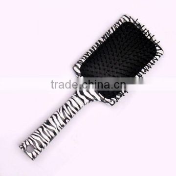 water transfer print paddle and cushion hair brush