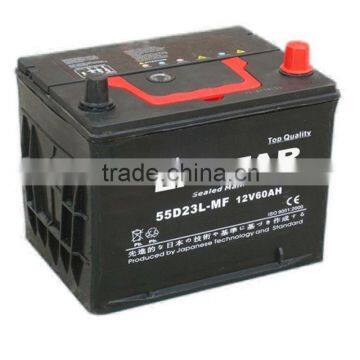 Maintenance Free car battery 55d23l mf car battery