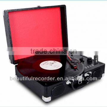 Portable suitcase turntable Player to PC