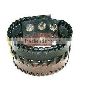 Excellent Quality New Coming Cord End Leather Bracelet photo-4