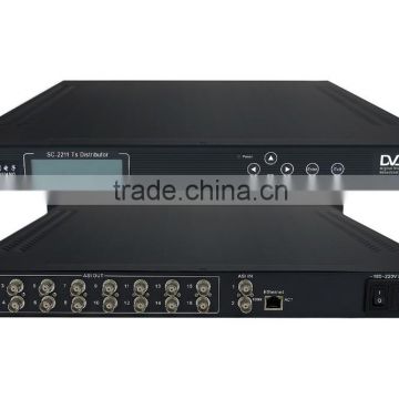 SC-2211 (ASI in and 16 ASI out) 16-Channel TS Distributor/CATV Distribution