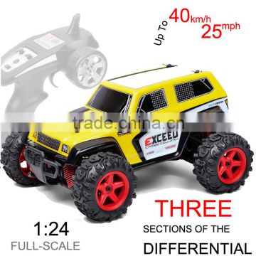 High speed big toys 1/24 rc stunt toy car 360 degrees 2.4G remote control car