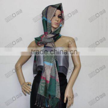 High quality woven women scarf HTC395-2