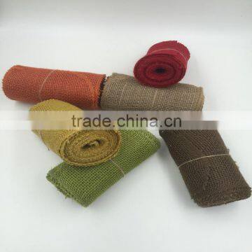 factory supplied natural colorful Jute Ribbon