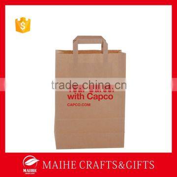 Wholesale Personalized Brown Kraft Paper Bag Flat