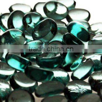 Green plastic stone beads for vase filler/home decoration