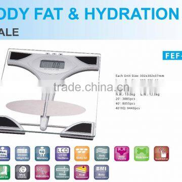Hot selling Household Body Fat & Hydration Scale 150Kg electronic scale
