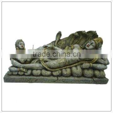 Antique Sleeping buddha statue , Peaceful resting buddha ,thai buddha statue