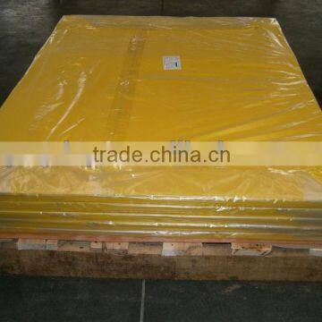 Rigid yellow matt plastic PVC sheets for price display china