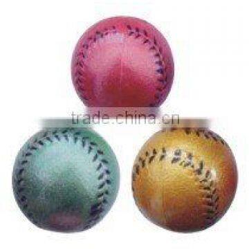 lacquer rubber baseball,shine colour rubber high bounce sport ball for promotion products