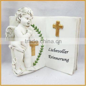 Native Resin Angel Figurines With Book
