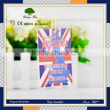 Wholesale fragrance customized promotional hanging paper car vent air freshener                        
                                                                                Supplier's Choice