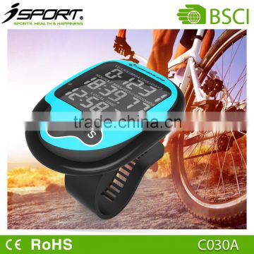 Wireless exercise bike computer waterproof bright LED display cycling speed distance calorie