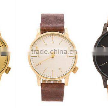 YB New design unique leather strap watches custom made high quality 3atm watch