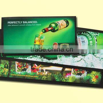 hot sale printed customized rubber bar runner