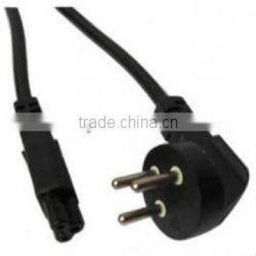 Israel power cord with IEC C5 Clover leaf for laptop