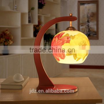 Jingdezhen Porcelain wooden crafts modern home decorative table lamps