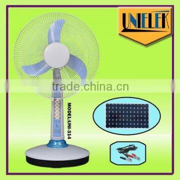 portable 16 inch 12V solar orient table fan price emergency lights ultra quiet desk fan spare parts